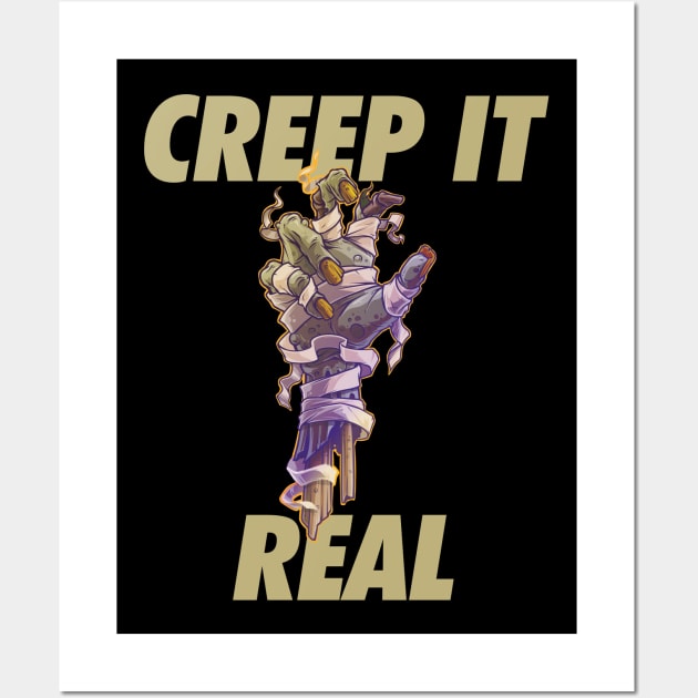 Creep It Real - Zombie Hand Wall Art by BlackRavenOath